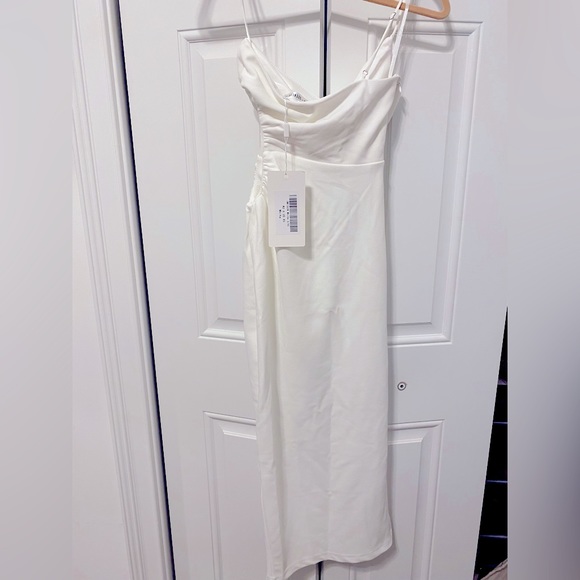 Hello Molly - Smooth Lines Midi Dress White - Picture 7 of 8